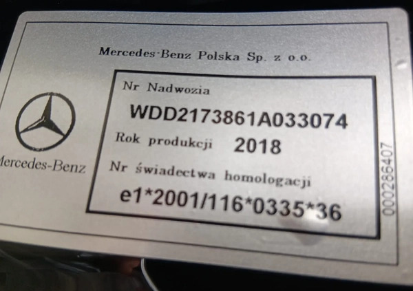 Mercedes-Benz Klasa S cena 459000 przebieg: 68000, rok produkcji 2018 z Kraków małe 121